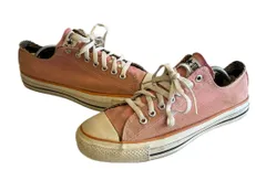 コンバース CONVERSE 90s 90's USA製 ALL STAR LOW 裏地ギンガムチェック ヴィンテージ ピンク メンズ靴 スニーカー ピンク 9 1/2 101sh-2500