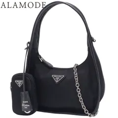 PRADA(プラダ) Re-Edition 1995 テスートバッグ ハンドバッグ 2WAY ショルダー 肩掛け 斜め掛け ミニバッグ ナイロン NERO ネロ ブラック黒 シルバー金具 1BC114 レディース 40802181256【中古】【アラモード】