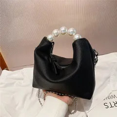 ハンドバッグ パールハンドル ミニバッグ ショルダー ポシェット
