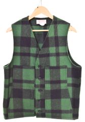 フィルソン FILSON Mackinaw Wool Vest チェック柄 マッキーノウール ベスト 10055P ベスト グリーン 103MT-3911