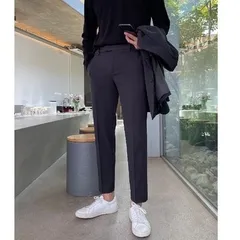 メンズ センタープレス 今季新作 テーパードパンツ 全3色