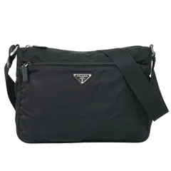 本物 プラダ PRADA ナイロン ショルダーバッグ ポシェット ブラック バッグ 中古・