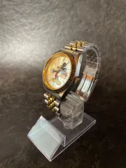 ディズニー ミッキーマウス 腕時計 MU0959 稼働品 セイコーインスツル SII コンビカラー デイト付 ギザベゼル 希少 レトロ キャラクターウォッチ