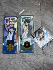 新テニスの王子様 馬龍 越前＆跡部 立ち絵レーザーチケット コスパ 白スーツ缶バッジセット