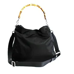 グッチ バンブー ハンドバッグ ショルダーバッグ 2way 肩掛け ブラック
