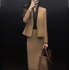 レディースビジネス スーツジャケット スカートセットアップ