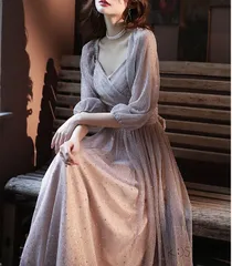 ロングドレス 送料無料 パーティ 結婚式 二次会 スパンコール