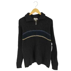 ジェイクルー J.CREW 00s ウール ジップアップ ラインニット メンズ  M