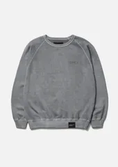 【週末限定値下げ】Pigment Dyed Sweat ホワイト セール】【累計販売枚数1万枚突破！】裏起毛ワンポイント刺繍ハーフ