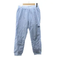 アディダスオリジナルス adidas originals Vライン ウーブン トラックパンツ ナイロンパンツ ゴムウエスト ライトブルー Mサイズ 0126