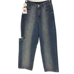メルロー merlot サイドダメージワイドデニム レディース JPN：M のサムネイル