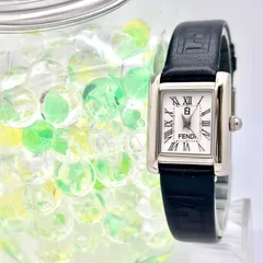 【新品電池/新品ベルト/稼働】フェンディ 1D/2577 腕時計 ローマン QZ FENDI(フェンディ) 腕時計 - 1D/2577 レディース 革ベルト 白