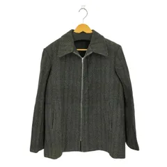 ユーズドフルギ USED古着 ヘリンボーンジップアップジャケット メンズ 表記無 