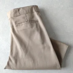 ■古着 Dickies ディッキーズ 874DS ワークパンツ チノ ベージュ 実寸W36L30【D1697】