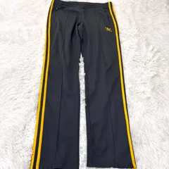 古着 adidas アディダス トラックパンツ スリーストライプス チャコール カーキ系 2512-463