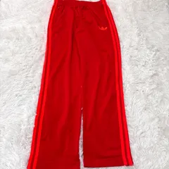 古着 adidas アディダス トラックパンツ スリーストライプス レッド 2512-464