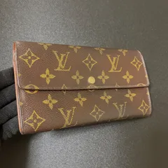 w16 ポルトモネ クレディ　ポルトフォイユ サラ　旧型　Louis Vuitton ルイ ヴィトン 　2つ 折り　二つ折り　フラップ ボタン 式　長 財布　ウォレット モノグラム