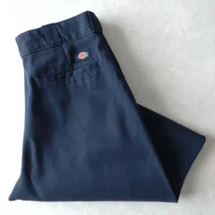 ■古着 Dickies ディッキーズ 874DN ワークパンツ チノ ダークネイビー 濃紺 実寸W34L30【D1698】