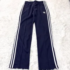 古着 adidas アディダス トラックパンツ スリーストライプス ネイビー 2512-468