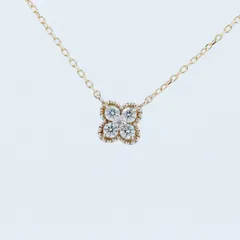 ヴァンドーム青山 ダイヤモンド ネックレス 0.12ct フラワー