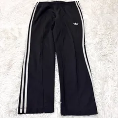 古着 adidas アディダス トラックパンツ スリーストライプス ブラック 2512-471