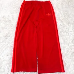 古着 adidas アディダス トラックパンツ スリーストライプス レッド 2512-473