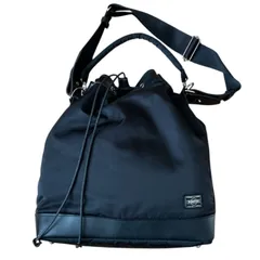 ポーター　PORTER　吉田カバン　DRAWSTRING BAG (L)　タンカー　巾着　ショルダーバッグ　ブラック　黒