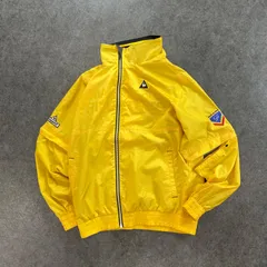 le coq sportif Golf Collection ルコックスポルティフ ゴルフウェア コンバーチブル ジャケット ブルゾン ジップアップ 2way ロゴ刺繍 イエロー 黄 5F-TS-TS-GX-5C