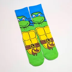 【 crew socks / クルーソックス 】『 Teenage Mutant Ninja Turtles / タートルズ / レオナルド 』 靴下 / ソックス〚アメリカン雑貨 アメトイ〛