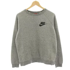 ナイキ NIKE スウェット トレーナー 長袖 裏起毛 ロゴプリント M グレー /HN