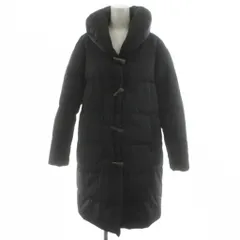 セオリーリュクス theory luxe PEACH TWILL NAHOKO ダウンコート ロング丈 トグルボタン アウター 38 黒 ブラック 1309650 /AN66