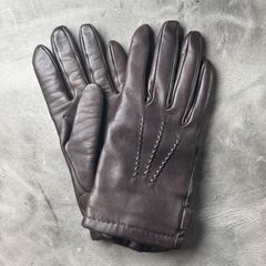 DENTS ヘアシープグローブ（裏地なし） 15-0006 　7h　ネイビー 15-0006 DENTS Hairsheep Unlined Gloves | Mashimo Onlineshop