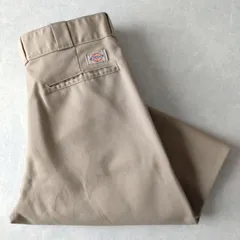 ■古着 Dickies ディッキーズ 874DS ワークパンツ チノ ベージュ W32L32【D1700】