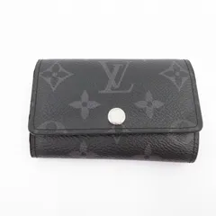 【瀬戸大橋店】 中古 LOUIS VUITTON | ルイ・ヴィトン キーケース モノグラム エクリプス キーケース ミュルティクレ 6 M82603 ブラック 【125】