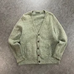 90s Vintage Euro Dustin Wool Cardigan ユーロ ヴィンテージ ニット セーター カーディガン Vネック ウール くるみボタン ヴィンテージ ビンテージ メンズ