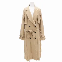 グローバルワーク GLOBAL WORK トレンチコート ロング丈 背面切替 F ベージュ /UD