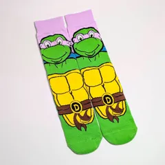 【 crew socks / クルーソックス 】『 Teenage Mutant Ninja Turtles / タートルズ / ドナテロ 』 靴下 / ソックス〚アメリカン雑貨 アメトイ〛