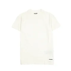 JIL SANDER ジルサンダー / 3パック Tシャツ クルーネック 半袖 春夏 メンズ ナチュラルストレッチ コットン 100% ブランドロゴ ホワイト 435431のサムネイル