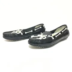 小柄の方にオススメ◎【COLE HAAN】コールハーン モカシン エナメル シューズ D42788 光沢 ビジネス オフィス デイリーユース タウン ブラック レディース サイズ5B(22cm相当)/M42211fFのサムネイル