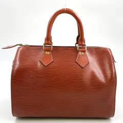 LOUIS VUITTON スピーディ25 エピ エピ ケニアブラウン レザー ブラウン ハンドバッグ ゴールド M43013