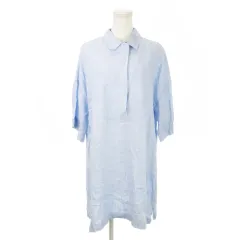 アクネ ストゥディオズ Acne Studios シャツワンピース ミニ 長袖 ハーフボタン コットン 34 XS 青 ブルー /MN5 ■GY19のサムネイル