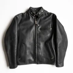 【美品】SCHOTT【641/シングルライダースジャケット】38 ボアライナー付き レザー アメリカ製 ショット 26020057