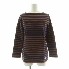 オーチバル ORCIVAL オーシバル バスクシャツ Tシャツ 長袖 ボーダー 1 ブラウン ネイビー /NQ
