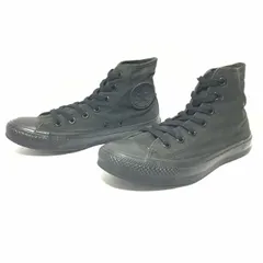 王道スタイル！【CONVERSE】コンバース ALL STAR オールスター ハイカット スニーカー キャンパス シューズ M3310 モノクローム 定番 ストリート ブラック レディース サイズ24.5cm/M42212fF