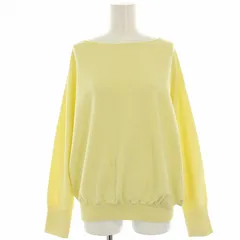 イエナ IENA フォルムニットプルオーバー カットソー 長袖 ボートネック 黄色 イエロー 22-080-900-3310-1-0 /HN