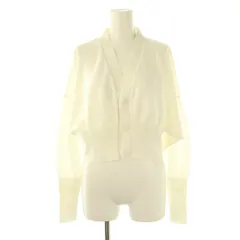 シーエフシーエル CFCL 25SS GARTER CROPPED CARDIGAN カーディガン Vネック クロップド F ホワイト /CX ■OS