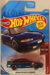 MATTEL NISSAN HOTWHEELS NISSAN SKYLINE GT-R[BNR32] ブルー FYB74