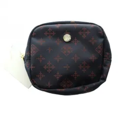 ラシット RUSSET モノグラム ポーチ 紺 ネイビー 赤 レッド /SS ■OS