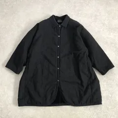 定価2.3万 mizuiro ind ウールブレンド キルティング ジャケット コート ミズイロインド