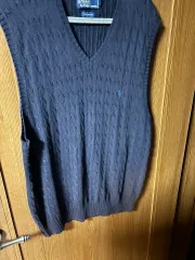 ラルフローレン ネイビー Vネック ベスト 傷なし 良好 105 サイズ 40,000ウォン